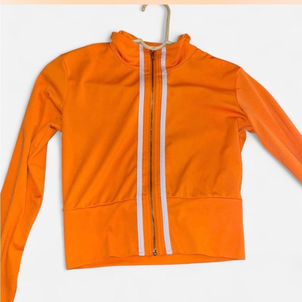 Bright Orange Zip-Up Jacket